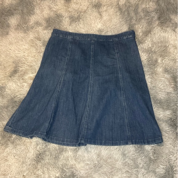L.L. Bean Skirts Llbean Classic Fit Straight Jean Skirt 6 Poshmark